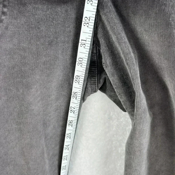 J Jill Pants Womens Size12 Corduroy Straight Leg Gray Corduroy Academia Preppy - Picture 12 of 16